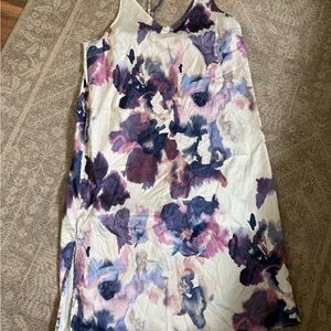 Floral Slip Night Dress in Purple and Pink